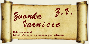 Zvonka Varničić vizit kartica